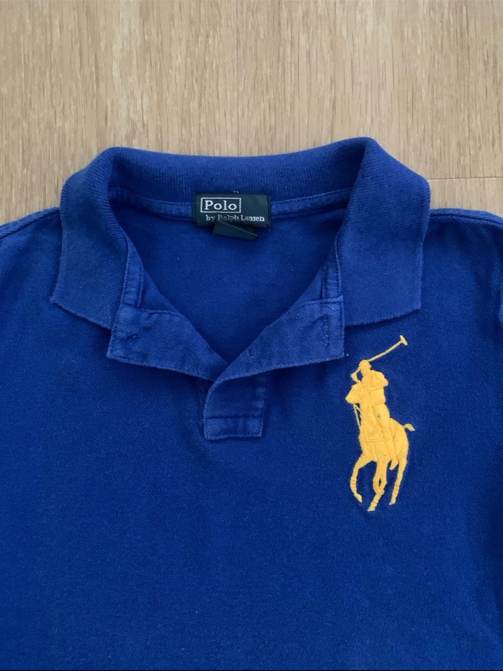 Polo by Ralph Lauren Blue Polo with Yellow Pony